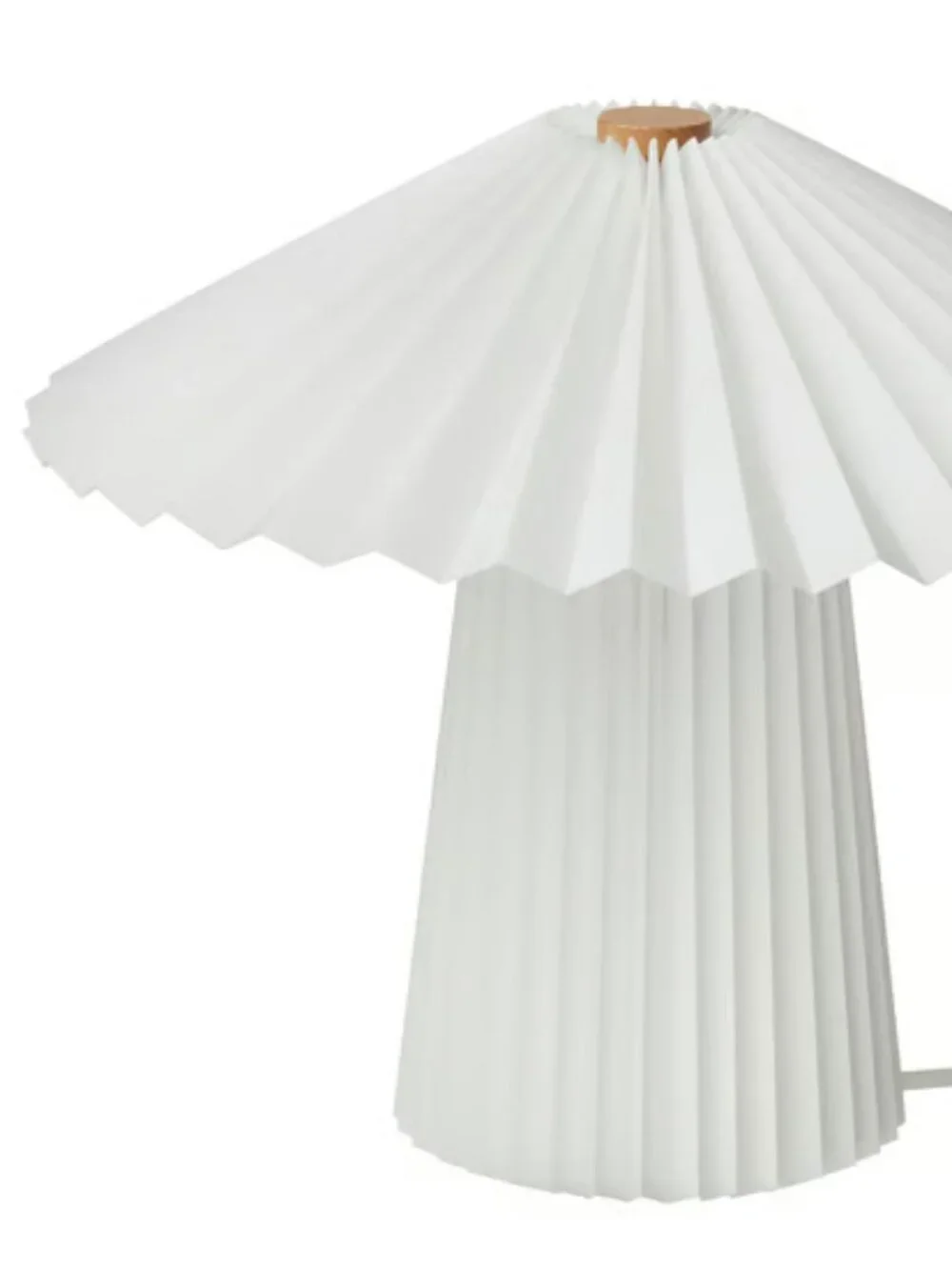 KUDDLAVA 106.012.04 Table lamp, pleated white, 11 